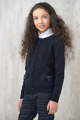 Жакет школьный синий для девочки 7064/1340