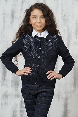 Жакет школьный синий для девочек 213-7069