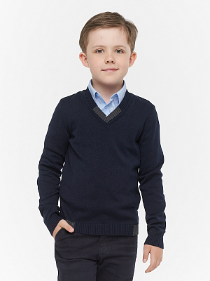 Джемпер для мальчика синий 7012