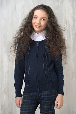Жакет школьный синий для девочки 7060/1340