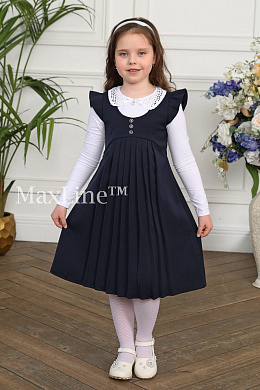Сарафан школьный синий для девочки Анжелика