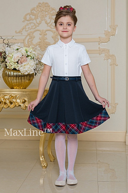Юбка школьная для девочки Николь/кант