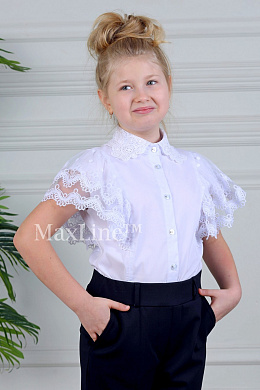 Школьная женская блузка оптом