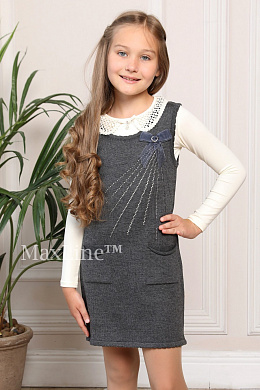 Сарафан трикотажный школьный 7068