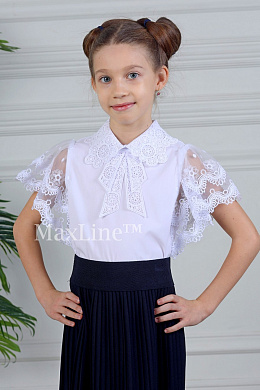 Школьная женская блузка оптом
