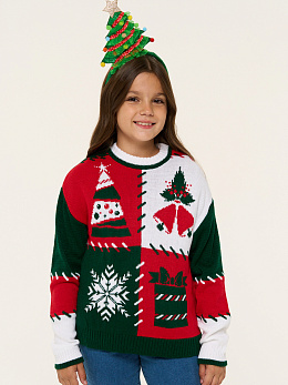 Свитер детский новогодний 128-158 см