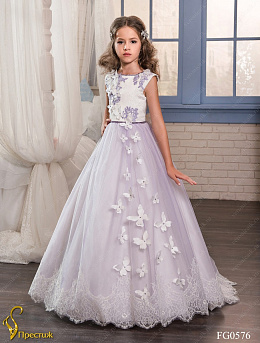 FG0576_30 Свадебное длинное платье со шлейфом